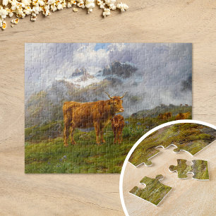 Highland Cattle Rosa Bonheur Jigsaw Puzzle