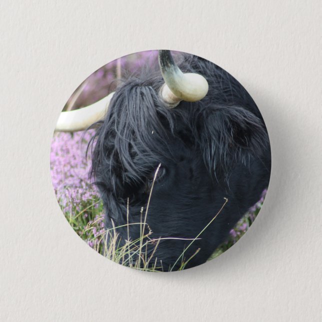Highland Coo Button (Front)