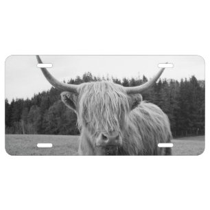 Highland Cow #6 #wall #art  License Plate