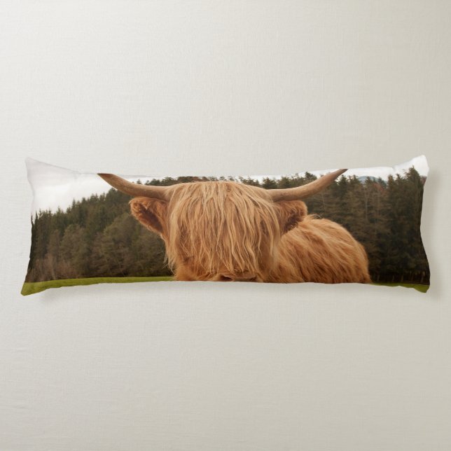Highland Cow #7 #wall #art  Body Pillow (Front)