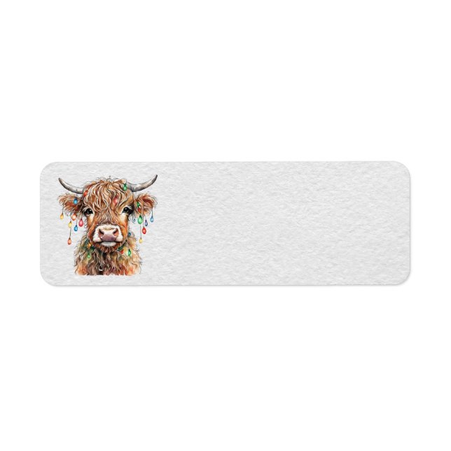 Highland Cow Address Labels (Front)