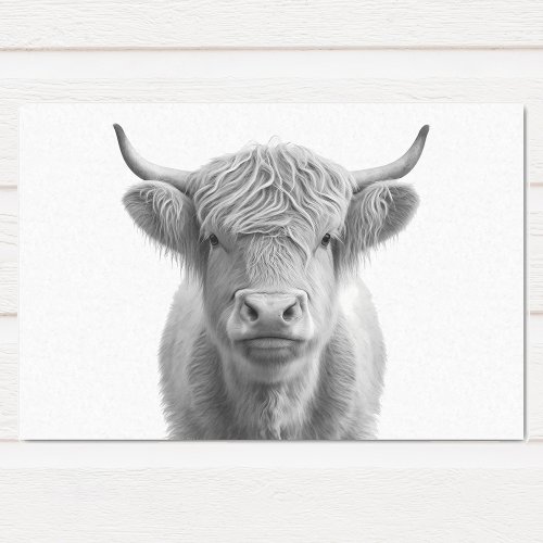 Highland Cow Adorable  Tissue Paper