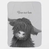 Highland cow Baby Blanket Zazzle