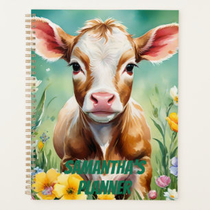 Highland Cow, Baby Highland Cow, Country Farm Cow. Planner