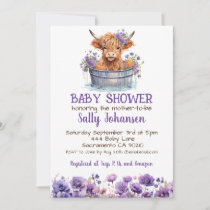 Highland Cow Baby Shower Invitation