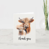 Printable Highland Cow Baby Baby Shower Invite (Download Now) 