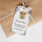 Cow Thank You Tags  Farm Birthday Party Printable - 11A – Print My Party