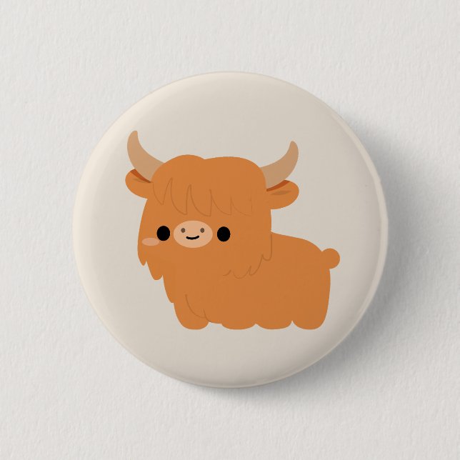 Highland Cow Button (Front)