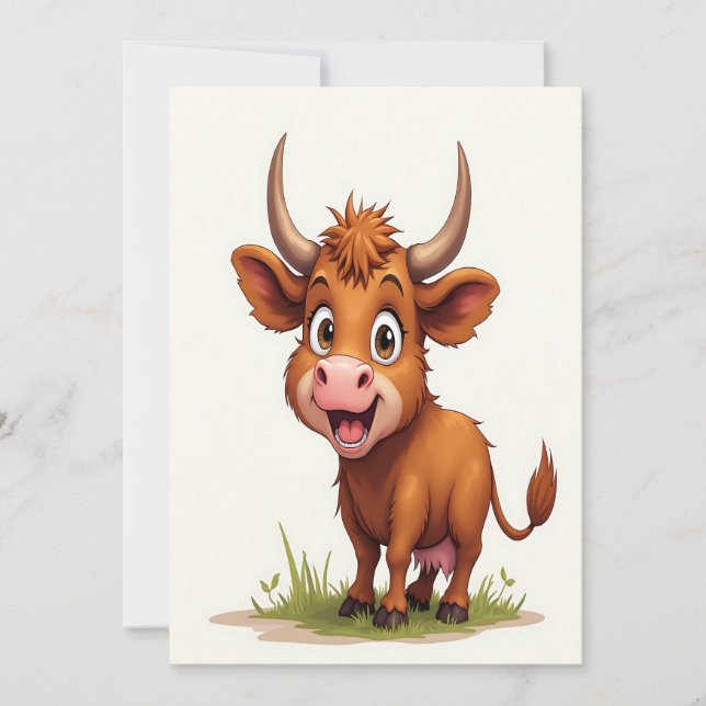 Highland Cow Calendar Merry Christmas Holiday (Front)
