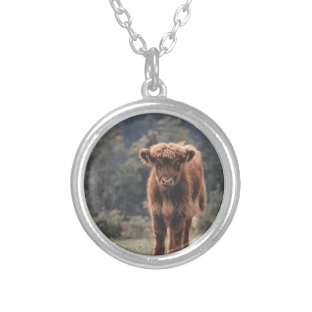 Gold and Silver Highland Cow necklace facing front | Presents for women, Highland  cow gifts, Highland cow