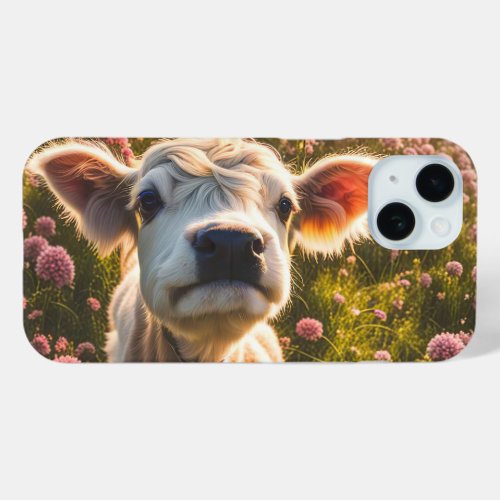 Highland Cow Calf Cute and Fun iPhone 15 Case