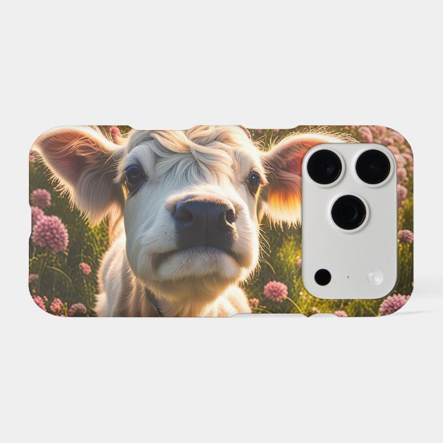 Highland Cow Calf Cute and Fun Case-Mate iPhone Case (Back (Horizontal))