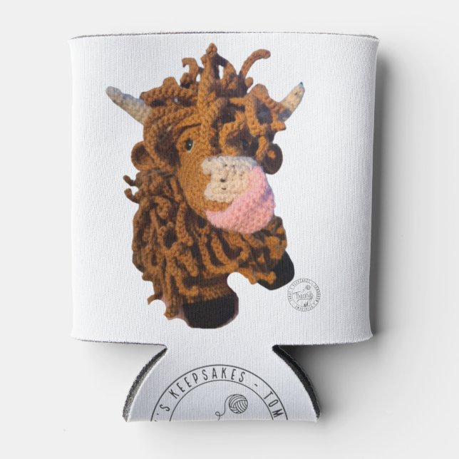 Highland Cow Can Cooler (Front)