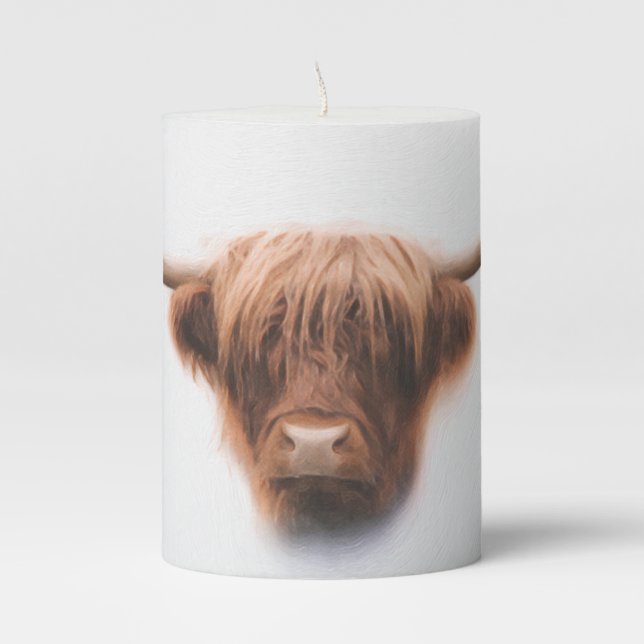 Highland Cow Candle (Front)