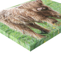 Scottish Highland baby cow Wrapping Paper by Haley Redshaw