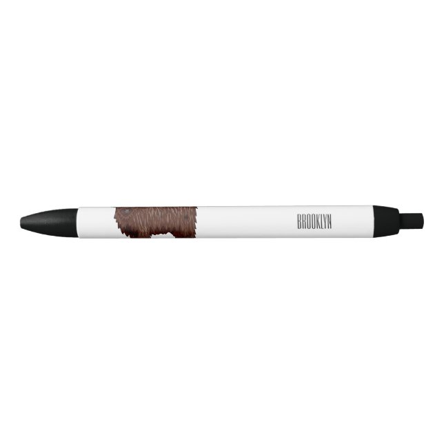Highland cow cartoon illustration  pen (Front)
