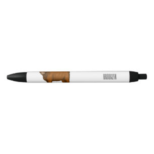 Highland cow cartoon illustration pen