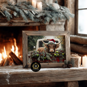 Highland Cow Christmas Furniture Decoupage Tissue Paper