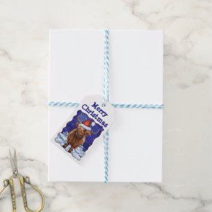 Highland cow Christmas Gift Tags