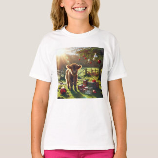 Highland cow Christmas T-shirt