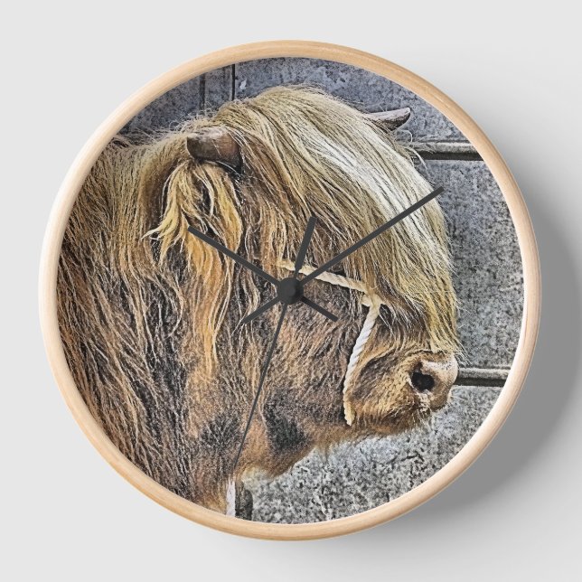 HIGHLAND COW CLOCK (Front)