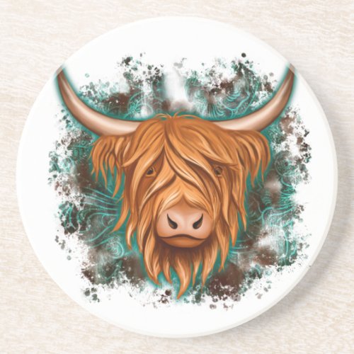 Highland Cow Coaster