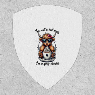 Highland Cow Coffee , Coffee Cow  Patch