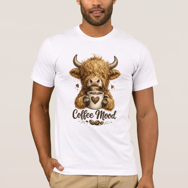 Highland Cow Coffee Tee (Front)