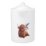Highland Cow , Cool Cow , Sunglass Teapot