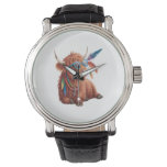 Highland Cow , Cool Cow , Sunglass Watch