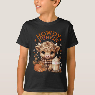 Highland Cow, Cute And Cozy Ready For Fall Fun! Lo T-Shirt