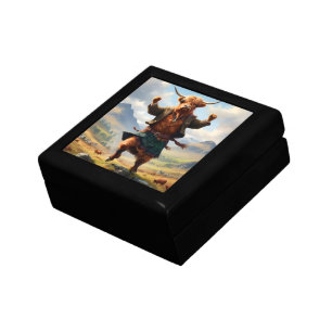 Highland Cow Dancing The Highland Fling, Gift Box