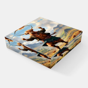 Highland Cow Dancing The Highland Fling, Paperweight