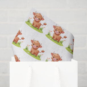 Highland Cow Decoupage Tissue Paper
