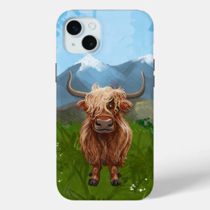 Highland Cow Electronics iPhone 15 Plus Case