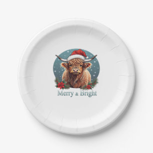 Highland Cow Essential T-Shirt Paper Plates
