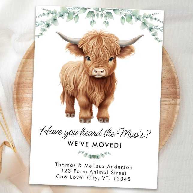 Highland Cow Eucalyptus Farm New Address Moving Announcement (Creator Uploaded)