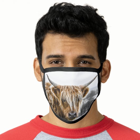 HIGHLAND COW FACE MASK (Worn Him)