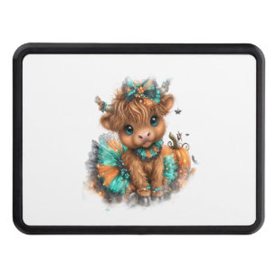 Highland Cow Farm Halloween Hitch Cover