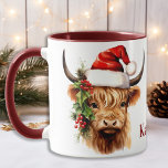 Highland Cow Festive Farm Animal Christmas  Mug<br><div class="desc">Looking for the perfect Christmas gift or decor that will bring the cozy warmth of the countryside into your home this winter? Look no further than our highland cow themed collection! Featuring adorable and cute highland calves, this collection is perfect for cow lovers and anyone who appreciates the rustic charm...</div>