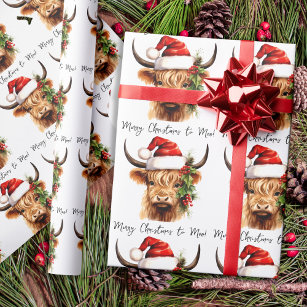 Cow Wrapping Paper Gift Wrap Animal Lover 