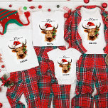 Highland Cow Festive FarmAnimal Christmas Moo Crew T-Shirt<br><div class="desc">Looking for an adorable and unique way to send your Christmas greetings this year? Look no further than our highland cow and calf Christmas cards! Featuring a cute and festive design, these cards are perfect for cow lovers, country, and western enthusiasts alike. Each card features a highland cow wearing a...</div>