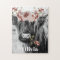 Highland Cow Floral | Western Cowgirl Kids Name