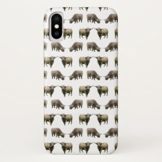 Highland Cow Frenzy iPhone X Case (choose colour)