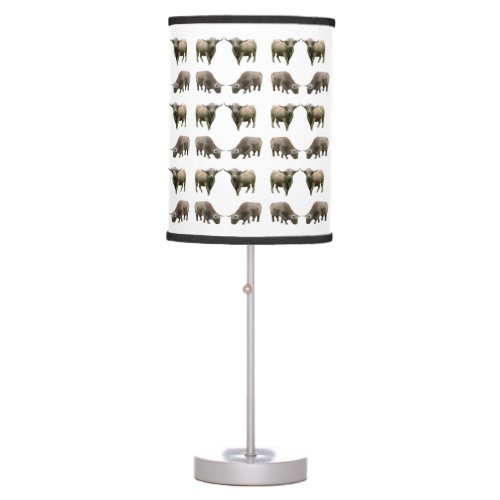 Highland Cow Frenzy Lamp choose colour