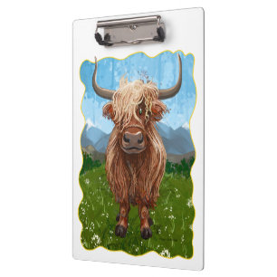 Highland Cow Gifts & Accessories Clipboard