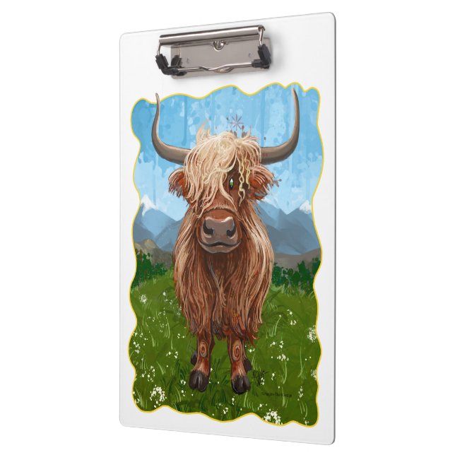 Highland Cow Gifts & Accessories Clipboard (Left)