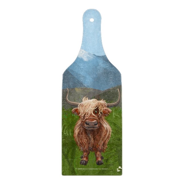 Highland Cow Gifts & Accessories Cutting Board (Front)
