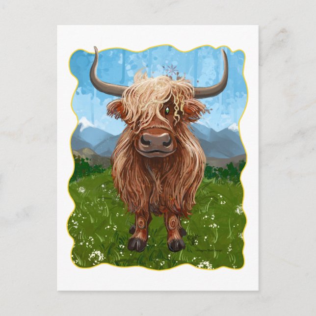 Highland Cow Gifts & Accessories Postcard (Front)