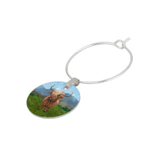 Highland Cow Gifts & Accessories Wine Charm